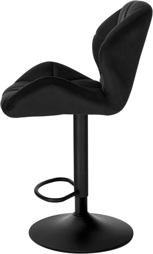 Rootz Barpall - Justerbar Barstol - Ergonomisk motpall - Sammetskomfort, 360° vridbar, höjdjusterbar - 50cm x 40cm x 94-116cm