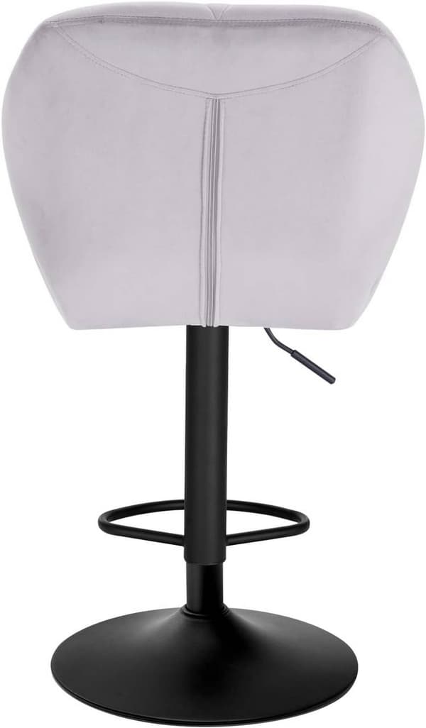 Rootz Barpall - Justerbar bänkstol - Svängbar barstol - Ergonomisk design, hållbar konstruktion, enkel montering - sammet och metall - 94cm-116cm x 50