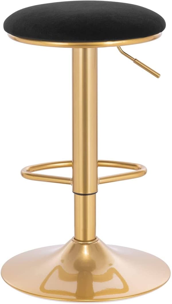 Rootz Ylelliset Velvet-baarijakkarat - Työpöytäjakkarat - Kääntötuolit - Kestävä ja vakaa - Mukava ja säädettävä - Suojaominaisuudet - 38cm x 61-82cm
