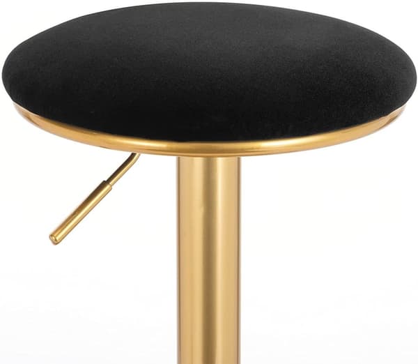 Rootz Ylelliset Velvet-baarijakkarat - Työpöytäjakkarat - Kääntötuolit - Kestävä ja vakaa - Mukava ja säädettävä - Suojaominaisuudet - 38cm x 61-82cm