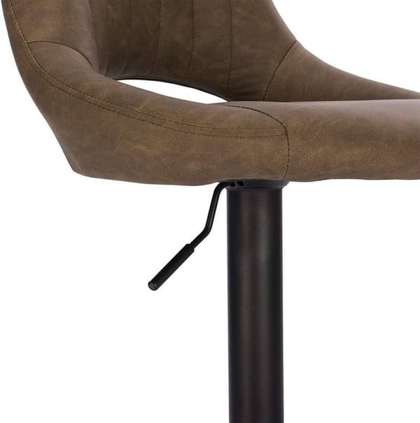 Rootz Set med 2 barstolar - Justerbara bänkstolar - Svängbara barstolar - Bekväma, mångsidiga, hållbara - konstläder - 84-106 cm x 35 cm x 42 cm