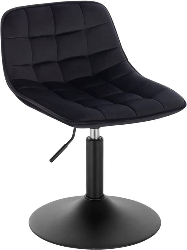 Rootz Velvet Metal Barstol - Justerbar bänkstol - Vridbar barstol - Bekväm, flexibel, robust - 35cm x 42,5cm x 60,5-72cm