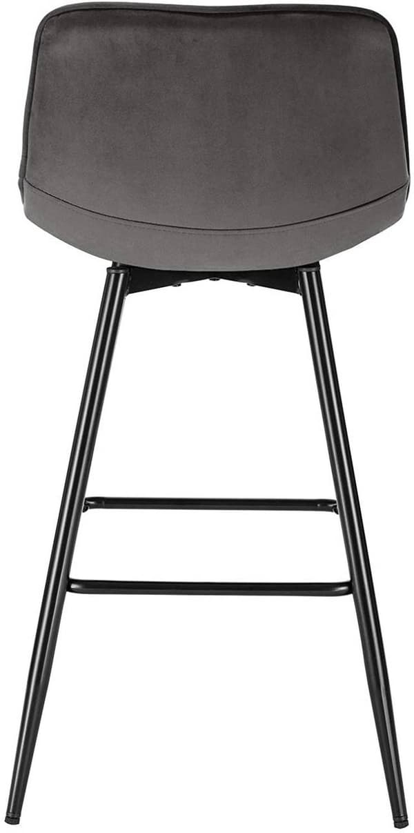Rootz baarijakkarasarja 2 kpl - Design-jakkarat - Työtuolit - Mukavat samettiset istuimet - Tukeva metallirunko - Monipuolinen muotoilu - 43 cm x 35,5