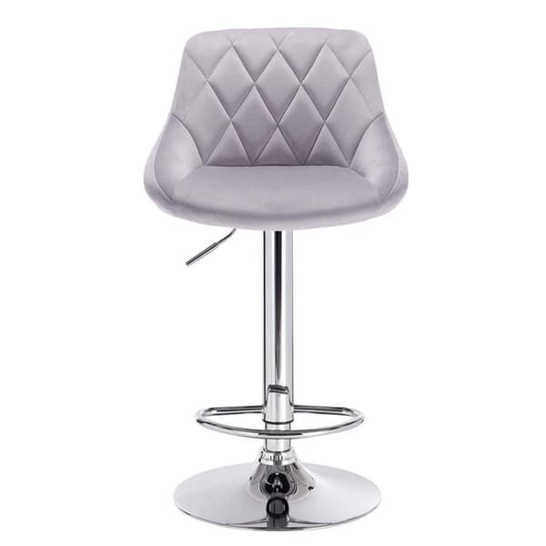 Rootz Ylelliset Velvet-baarijakkarat - Säädettävät tasotuolit - Kääntyvät baarituolit - Pehmoinen mukavuus - Korkeussäädettävä 84-106cm - Helppo puhdi