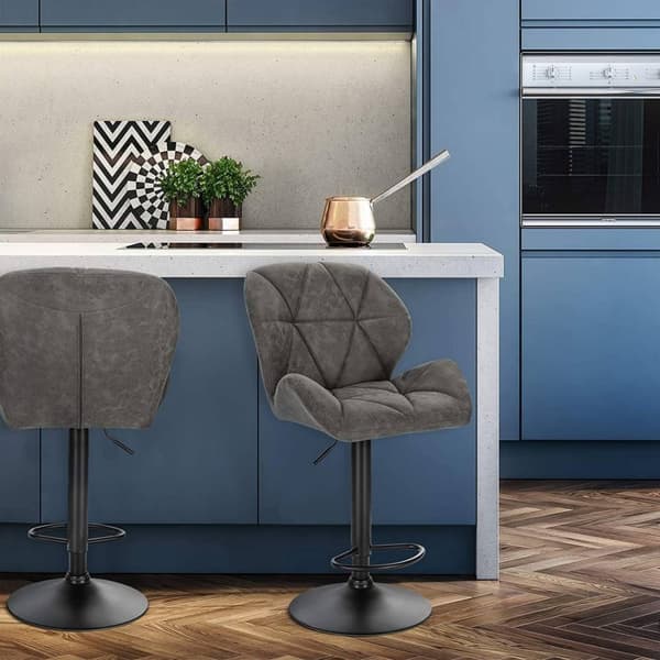 Rootz barstolesæt - Justerbare bordskamler - Drejelige barstole - Ergonomisk design - Nem vedligeholdelse - Holdbar konstruktion - 94cm-116cm x 50cm x