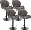 Miniatyrbillede 1 af 10: Rootz barstolesæt - Justerbare bordskamler - Drejelige barstole - Ergonomisk design - Nem vedligeholdelse - Holdbar konstruktion - 94cm-116cm x 50cm x