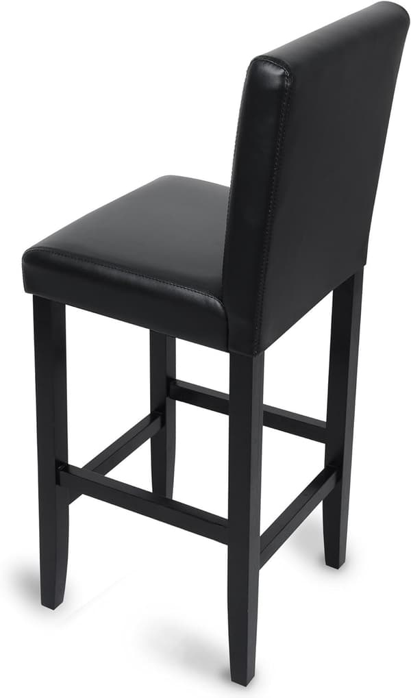 Rootz 2 baarituolia - Työpöytäjakkarat - Keittiötuolit - Laadukas keinonahka - Ergonominen muotoilu - Moderni teollinen tyyli - 110 cm x 41 cm x 37,5