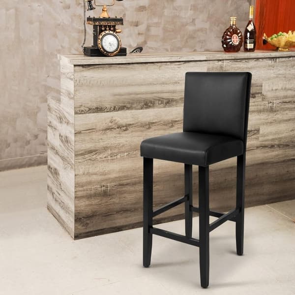 Rootz 2 baarituolia - Työpöytäjakkarat - Keittiötuolit - Laadukas keinonahka - Ergonominen muotoilu - Moderni teollinen tyyli - 110 cm x 41 cm x 37,5