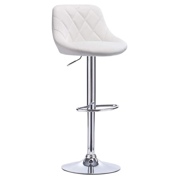 Rootz-setti 2 säädettävää baarijakkaraa - Työpöytäjakkarat - Kääntötuolit - Keinonahkainen mukavuus - Kromattu Kestävyys - Helppo koota - 84cm-106cm x