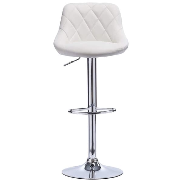 Rootz-setti 2 säädettävää baarijakkaraa - Työpöytäjakkarat - Kääntötuolit - Keinonahkainen mukavuus - Kromattu Kestävyys - Helppo koota - 84cm-106cm x
