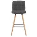 Miniatyrbild 5 av 9: Rootz Set med 2 barstolar - Bänkstolar - Barnstolar - Bekväm linnesits - Ergonomiskt ryggstöd - Robust träram - 96cm x 40cm x 36cm
