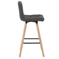 Miniatyrbild 6 av 9: Rootz Set med 2 barstolar - Bänkstolar - Barnstolar - Bekväm linnesits - Ergonomiskt ryggstöd - Robust träram - 96cm x 40cm x 36cm