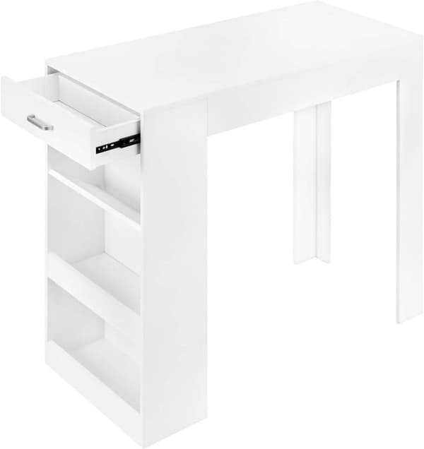 Rootz multifunktionellt barbord - Förvaringsbord - Matbord - Rymlig yta - Integrerad förvaring - Robust konstruktion - 100cm x 100cm x 50cm