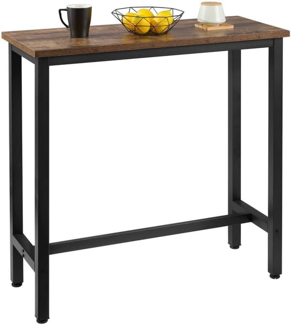 Rootz Modern Barbord - Pubbord - Högt bord - Stabilitet i järnstomme - Reptålig - Utrymmesbesparande design - 100cm x 40cm x 100cm