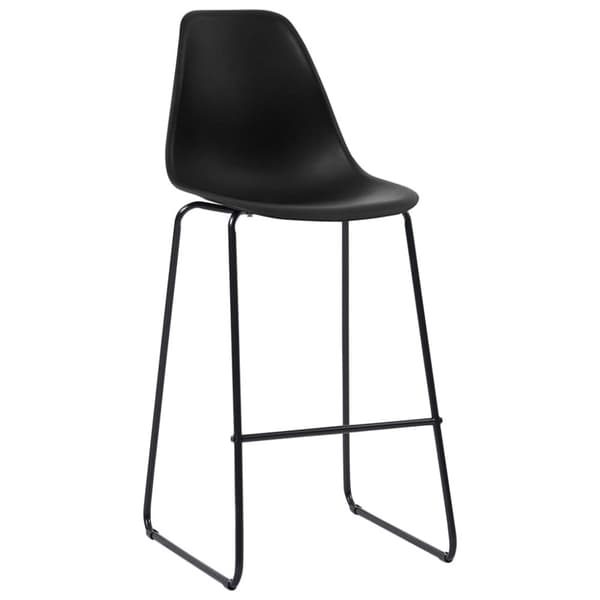 vidaXL barstole 4 stk. plastik sort -  Barstole