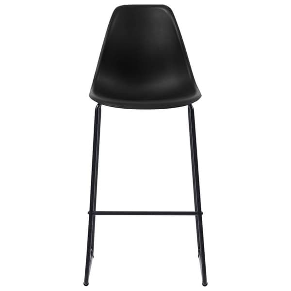 vidaXL barstole 4 stk. plastik sort -  Barstole