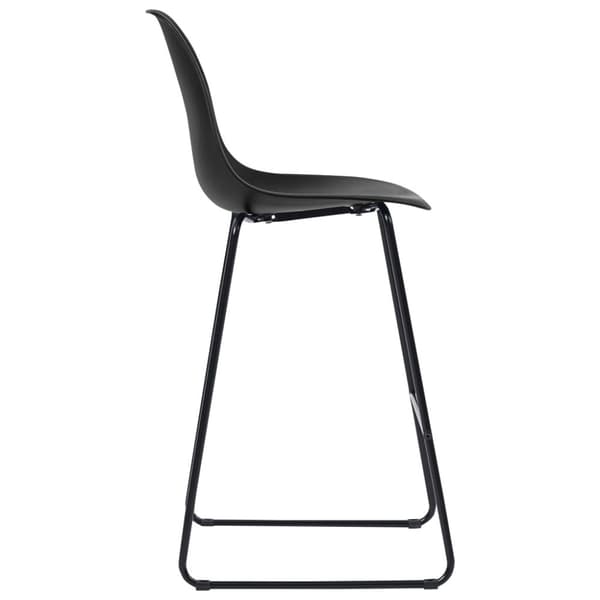 vidaXL barstole 4 stk. plastik sort -  Barstole