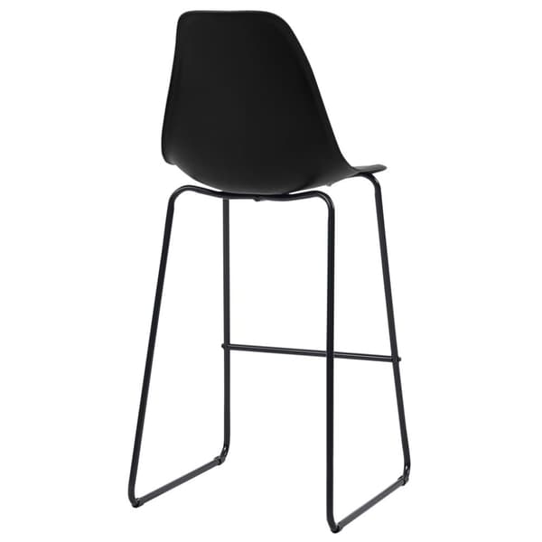 vidaXL barstole 4 stk. plastik sort -  Barstole