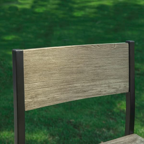 Rootz Modern Barpall Set med 2 - Bänkstolar - Barnstolar - Bekvämt ryggstöd - Integrerat fotstöd - Perfekt för barer och kaféer - 39cm x 95cm x 41cm