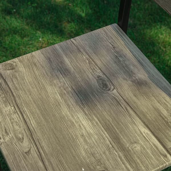 Rootz Modern Barpall Set med 2 - Bänkstolar - Barnstolar - Bekvämt ryggstöd - Integrerat fotstöd - Perfekt för barer och kaféer - 39cm x 95cm x 41cm