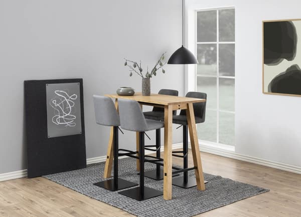 Avanja barstol snurrfunktion, gaspatron grå.