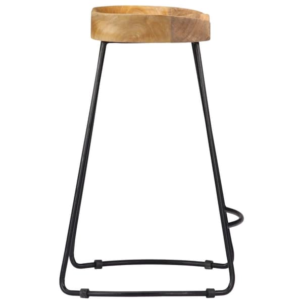 The Living Store Gavin-barstole 2 stk. massivt mangotræ -  Barstole
