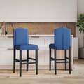 Pikkukuva 3 / 10: Baarituolit, 2 kpl, massiivikumipuuta ja kangasta