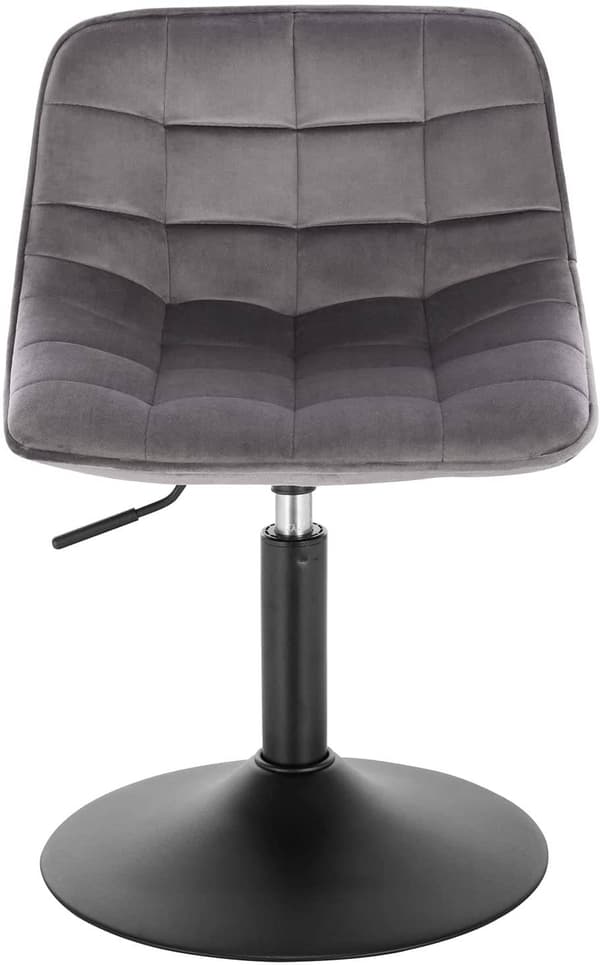 Rootz Velvet metallibaarijakkara - Työpöytäjakkara - Säädettävä tuoli - Mukava istuvuus - Ergonominen muotoilu - Kestävä rakenne - 35 cm x 42,5 cm x 6