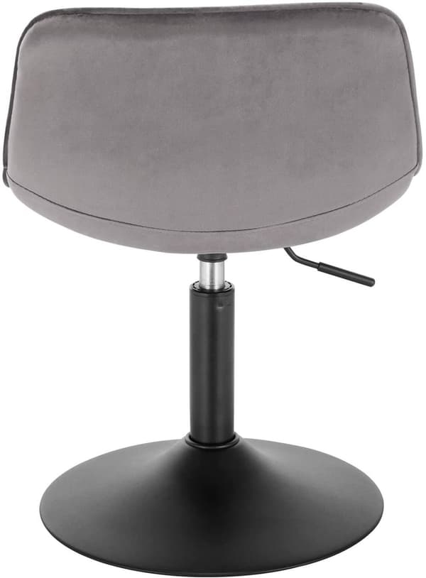 Rootz Velvet metallibaarijakkara - Työpöytäjakkara - Säädettävä tuoli - Mukava istuvuus - Ergonominen muotoilu - Kestävä rakenne - 35 cm x 42,5 cm x 6