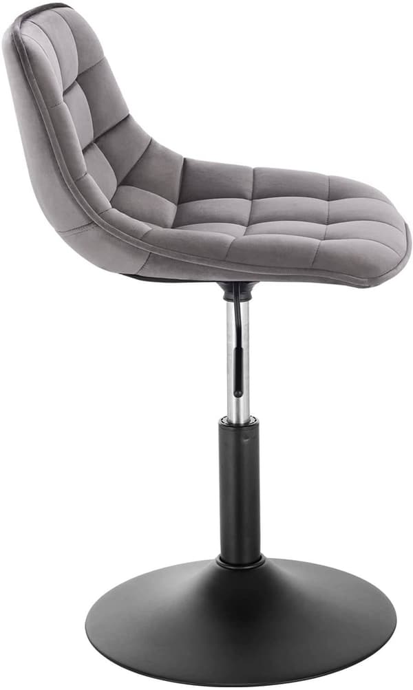 Rootz Velvet metallibaarijakkara - Työpöytäjakkara - Säädettävä tuoli - Mukava istuvuus - Ergonominen muotoilu - Kestävä rakenne - 35 cm x 42,5 cm x 6