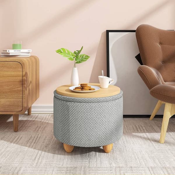 Rootz Multifunctional Ottoman - Förvaringspall - Soffbord - Bekväma sittplatser - Mångsidig design - Hållbar konstruktion - 39cm x 33cm