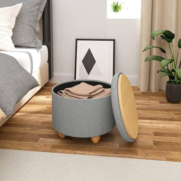 Rootz Multifunctional Ottoman - Förvaringspall - Soffbord - Bekväma sittplatser - Mångsidig design - Hållbar konstruktion - 39cm x 33cm