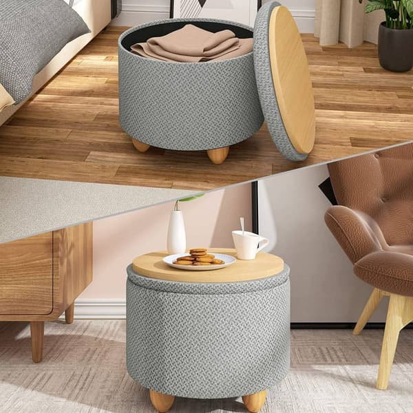 Rootz Multifunctional Ottoman - Förvaringspall - Soffbord - Bekväma sittplatser - Mångsidig design - Hållbar konstruktion - 39cm x 33cm