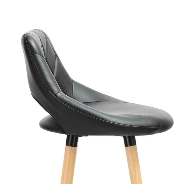 Rootz set med 2 barstolar - Bänkstolar - Barnstolar - Ergonomisk design - Robust konstruktion - Modernt utseende - konstläder och trä - 43 cm x 40 cm