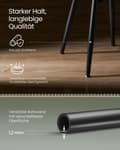 Miniatyrbillede 4 af 7: Rootz Forest Green Steel Barstolesæt - Bordskammel - Køkkenskammel - 58D støbt skum - PU syntetisk læder - Krydsfiner - 48 cm x 48 cm x 48,2 cm - Letv