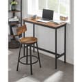 Miniatyrbild 4 av 11: Rootz Vintage Brun-Svart 2-delad uppsättning barstolar - Bänkpallar - Spånstål - Kompakt design - Enkel montering - Robust konstruktion - 37 cm x 62,5