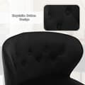 Miniatyrbild 6 av 8: Rootz Velvet Barpall - Bänkpall - Köksstol - Bekväma sittplatser - Hållbar och stabil - Ergonomisk design - 49cm x 85cm x 48,5cm