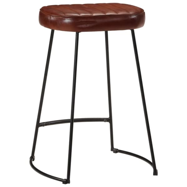 vidaXL Barstolar 2 st mörkbrun 41x29x62 cm