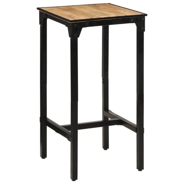 vidaXL Baaripöytä 60x55x107 cm täysi karkea mangopuu