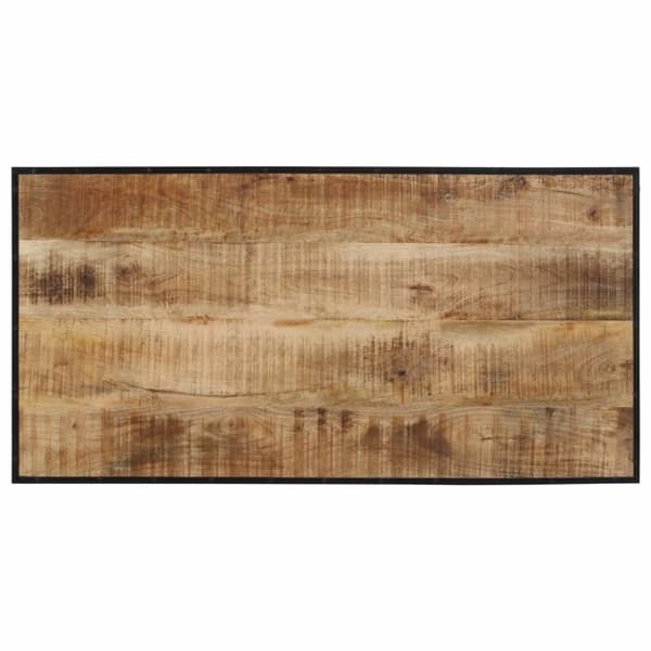 vidaXL Barbord 110x55x107 cm massivt grovt mangoträ