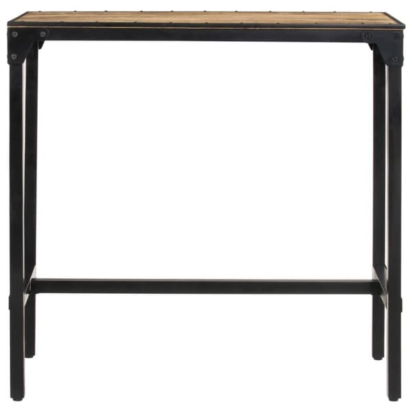 vidaXL Baaripöytä 110x55x107 cm täysi karkea mangopuu