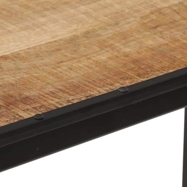 vidaXL Baaripöytä 110x55x107 cm täysi karkea mangopuu