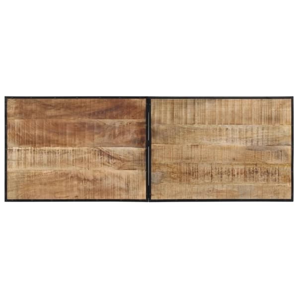 vidaXL Baaripöytä 150x55x107 cm täysi karkea mangopuu