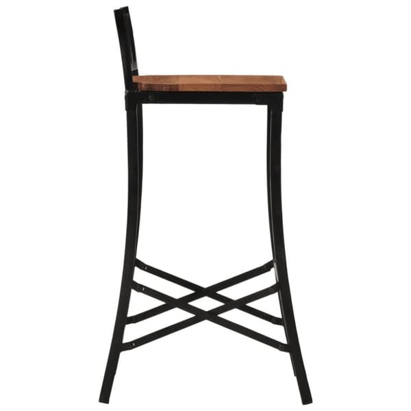 vidaXL Barstoler 2 stk heltre akasie