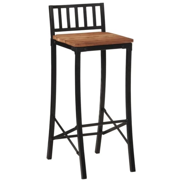 vidaXL Barstoler 2 stk heltre akasie