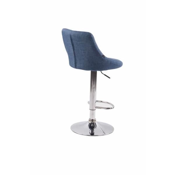 Barpall - NEYRON - Blå - Höjdjusterbar - Paket med 2 - Modern design
