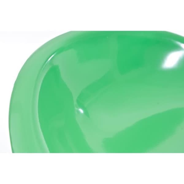 CLP Sadel Design Barpall med plastsäte Metallfotstöd, grön
