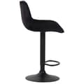 Miniatyrbild 3 av 4: Lentini Velvet Bar Pall med Metal Trumpet Base - Svart