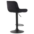 Miniatyrbild 4 av 4: Lentini Velvet Bar Pall med Metal Trumpet Base - Svart