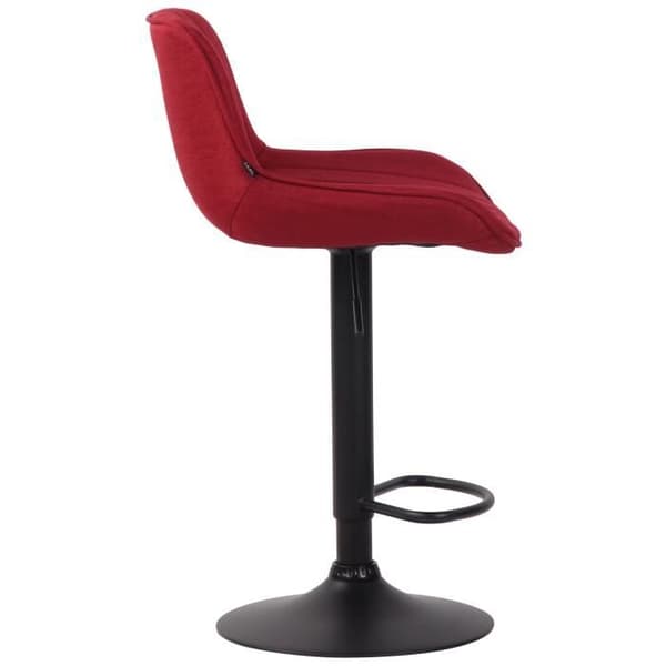 Barstol - CLP - Lentini - Tyg - Röd-Svart - Modern design